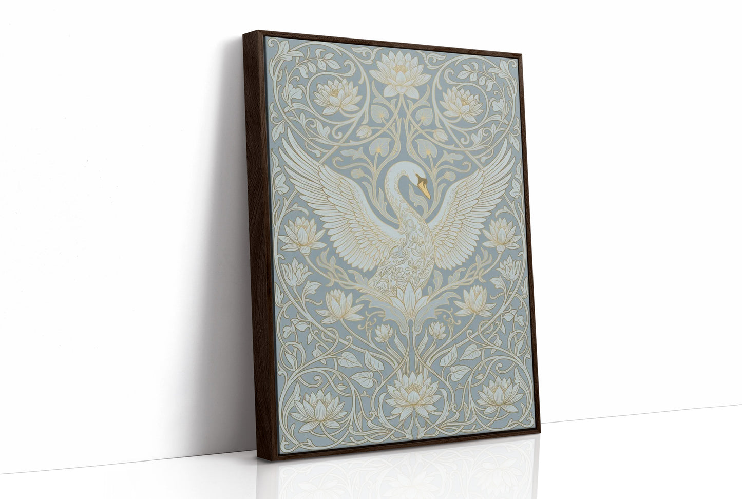 Swan Ascending: Art Nouveau Pattern Study