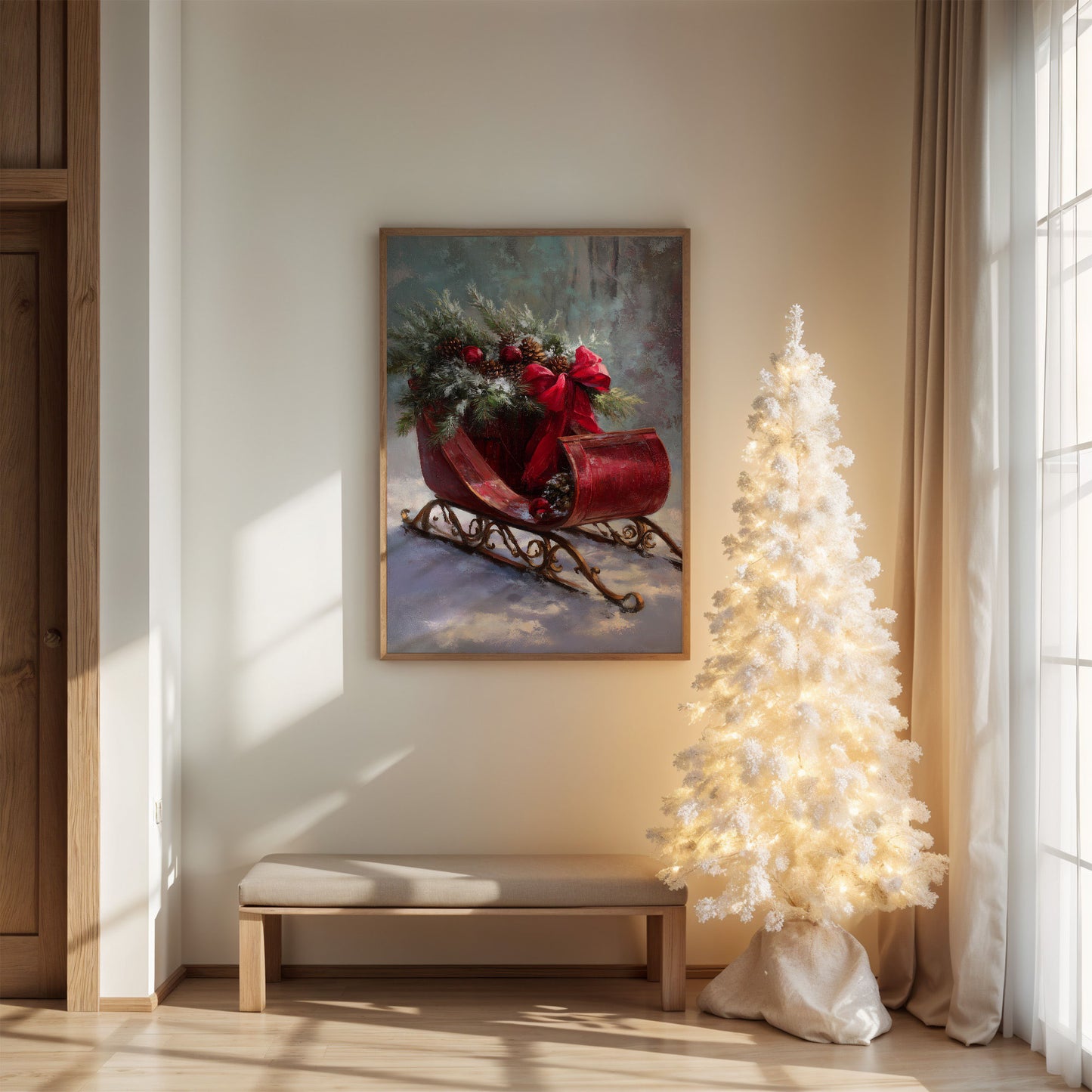 Santa's Sleigh Carries Winter's Song