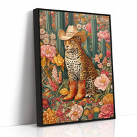 Desert Leopard Wears Cowboy Dreams