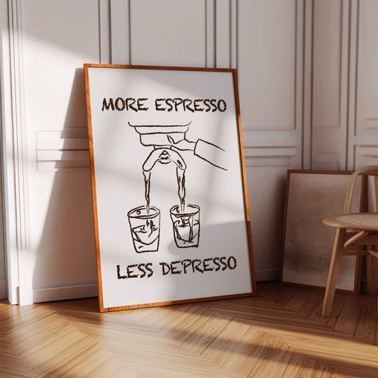 Coffee Wisdom Flows In Brown Lines