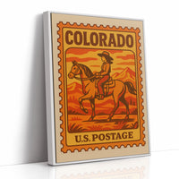 Sunset Trails On Postal Canvas