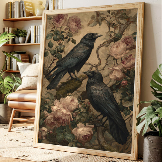 In Bloom With Midnight Feathers