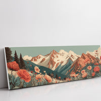 Wildflowers Beneath The Alpine Peaks