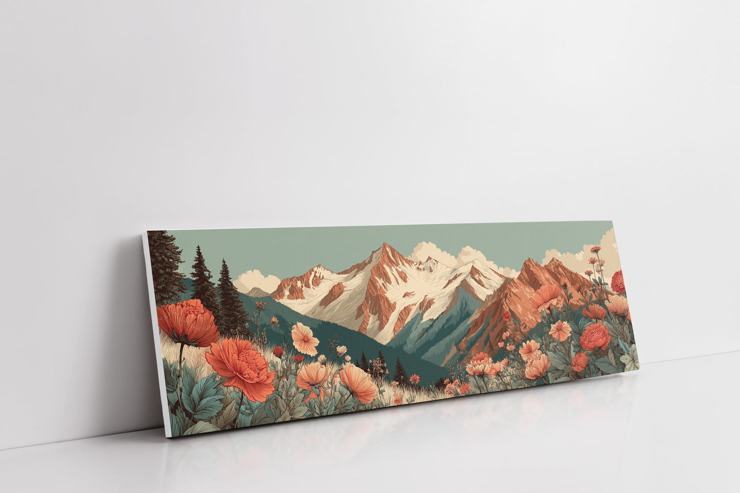 Wildflowers Beneath The Alpine Peaks