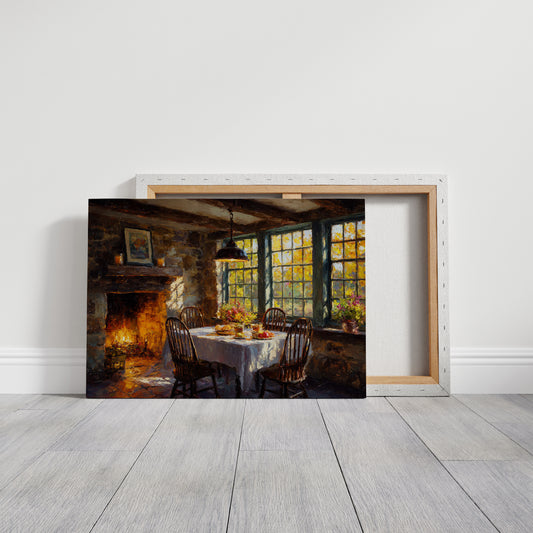 Autumn Feasts By Firelight Glow