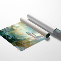 Ethereal Journey Through Luminous Forest