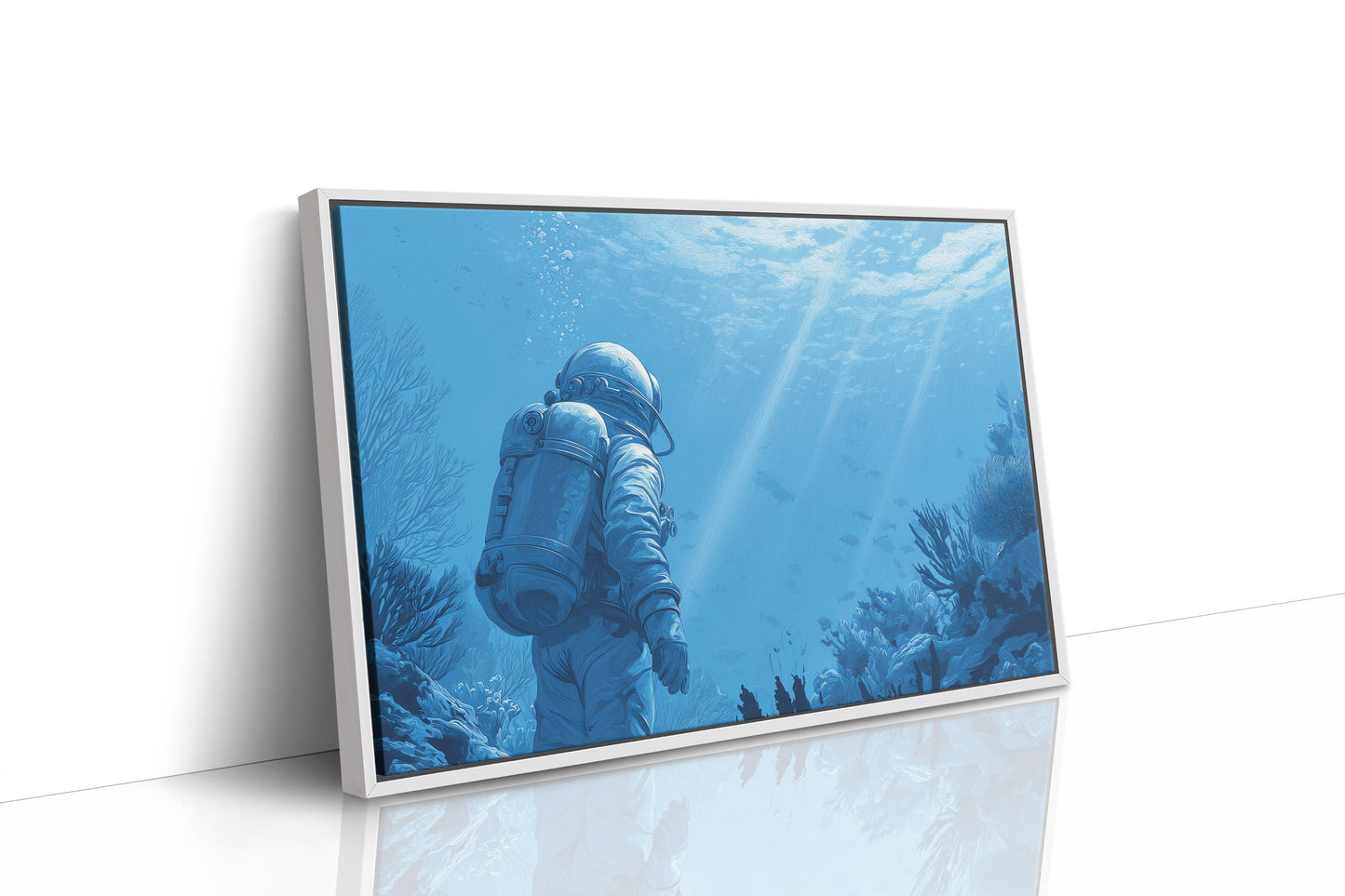 Ocean Explorer In Azure Depths