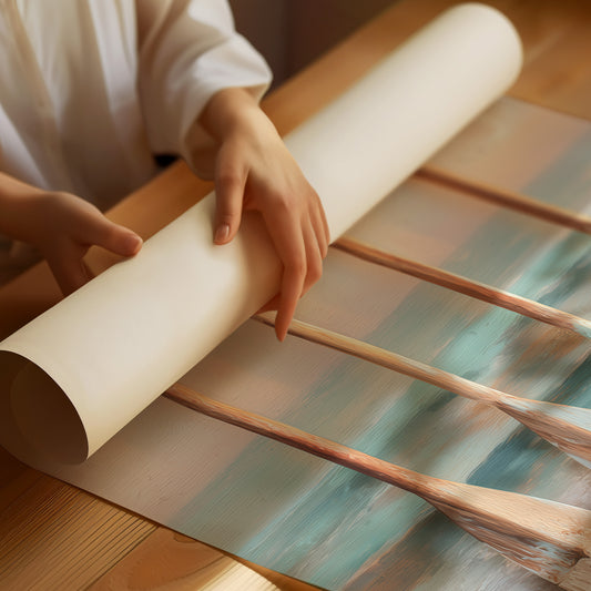 Coastal Oars Rest Between Tides