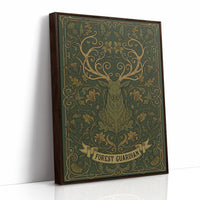 Forest Guardian: Art Nouveau Stag Pattern