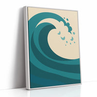 Teal Curl Meets Desert Calm