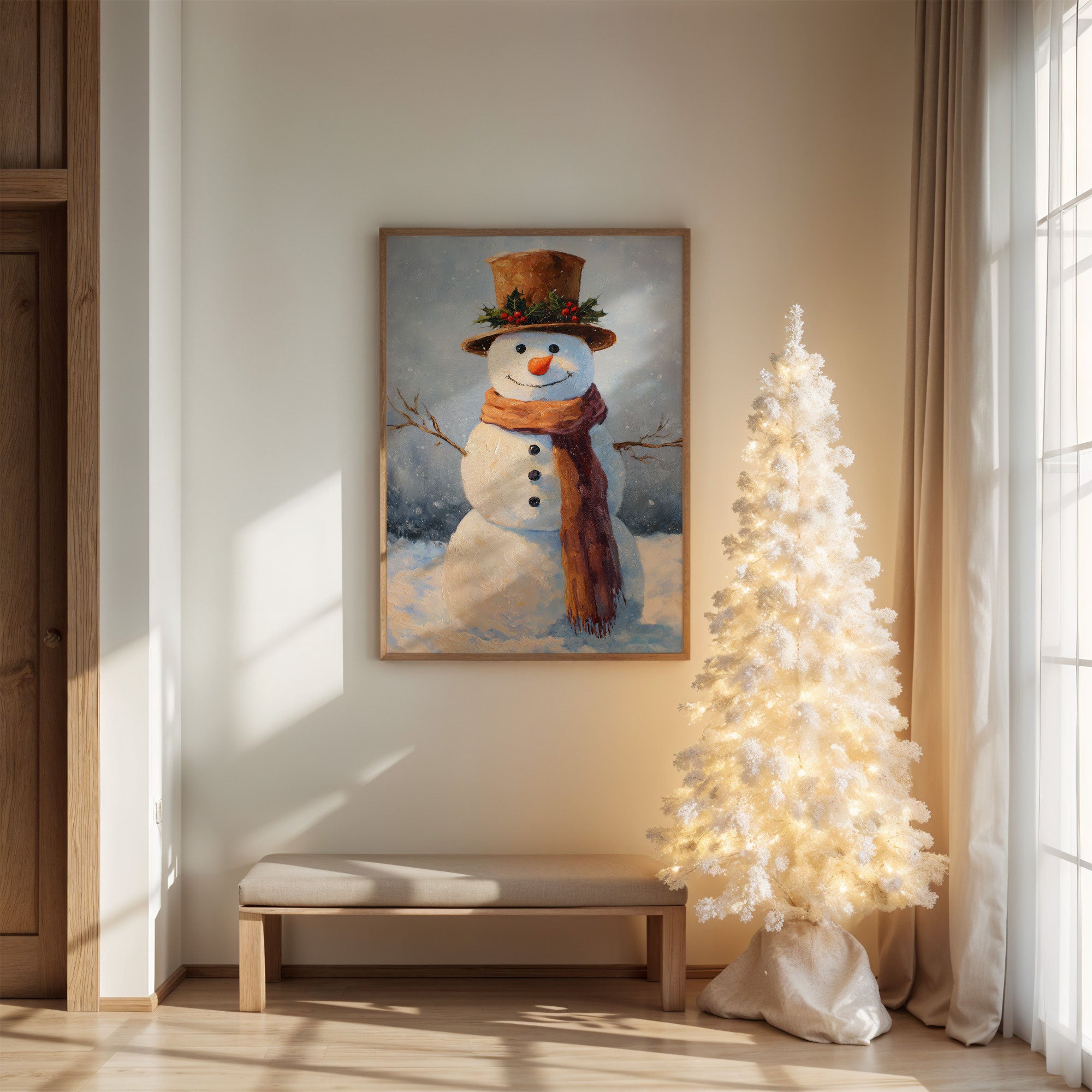 Frosty Wears His Holly Crown