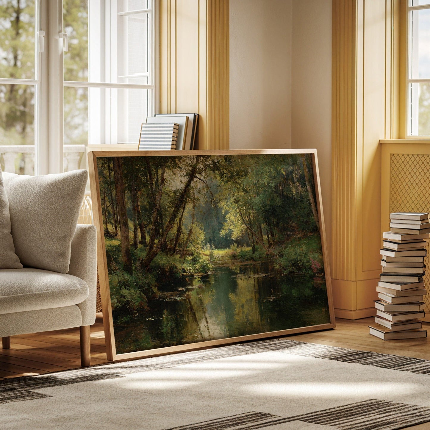 Summer Light Dances Through Forest Stream