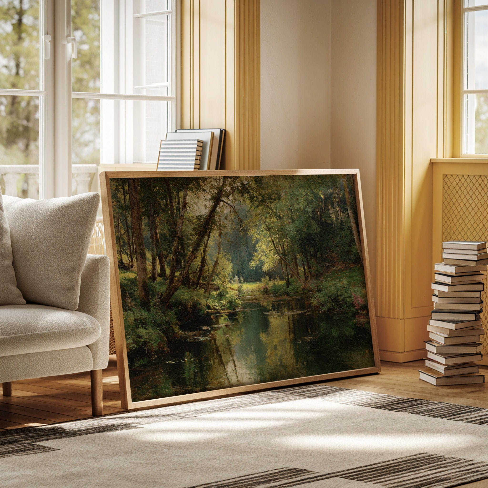 Summer Light Dances Through Forest Stream