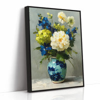 Tuesday Flowers in the Blue Vase