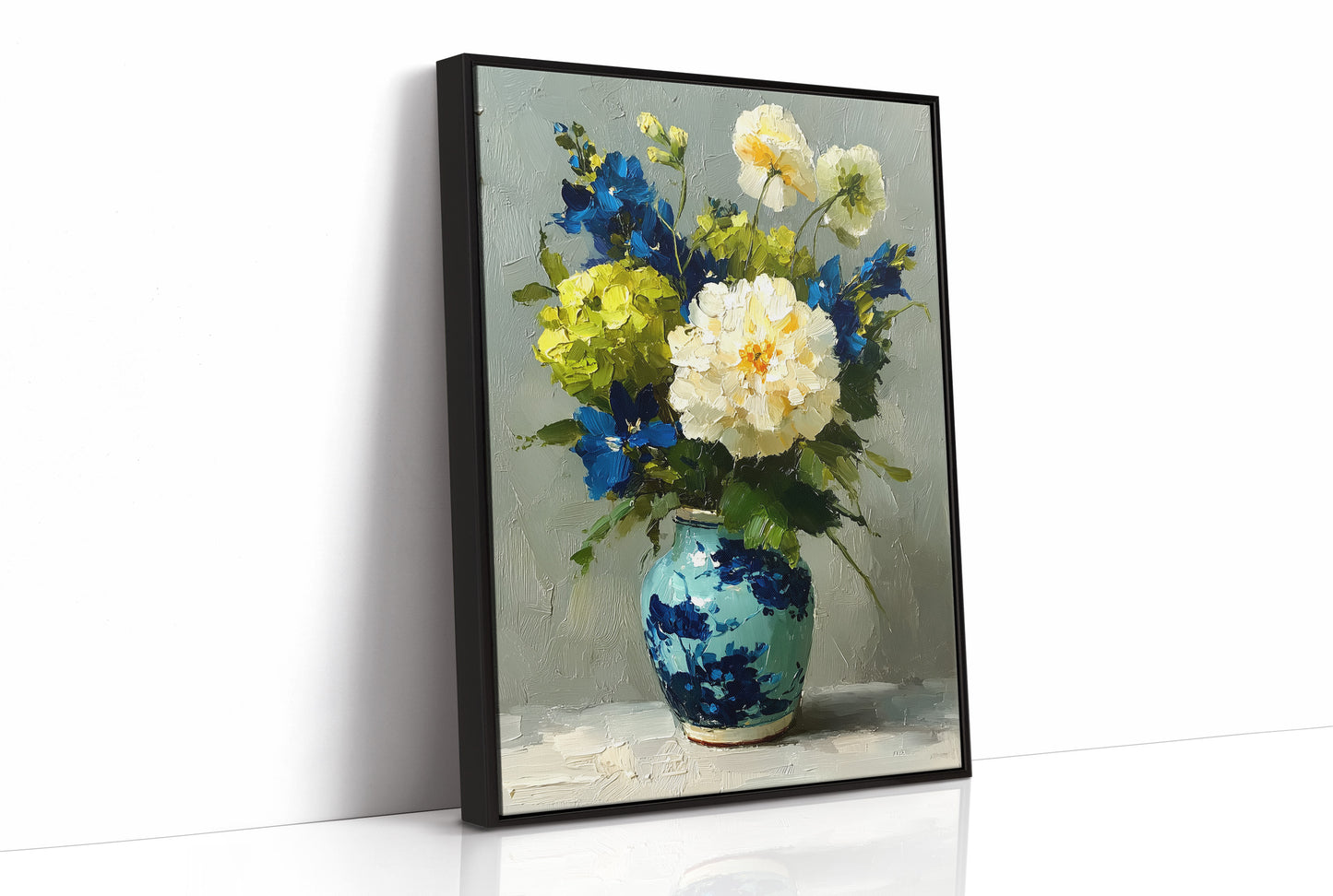Tuesday Flowers in the Blue Vase
