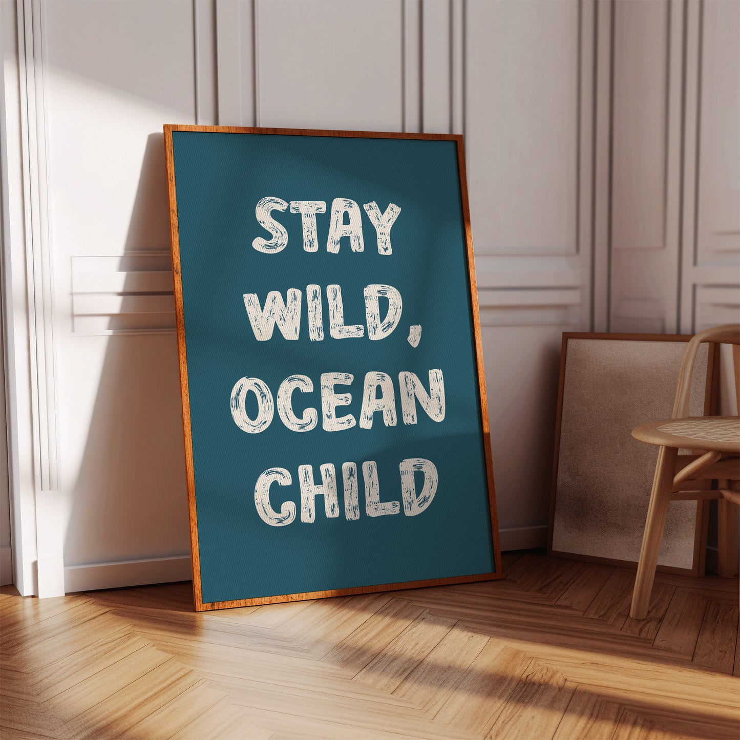 Ocean Letters Carved In Morning