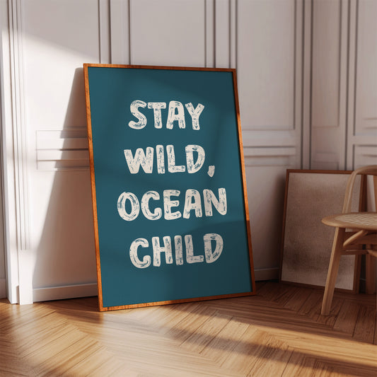 Ocean Letters Carved In Morning