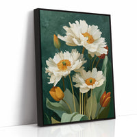 White Peonies and a Few Good Tulips