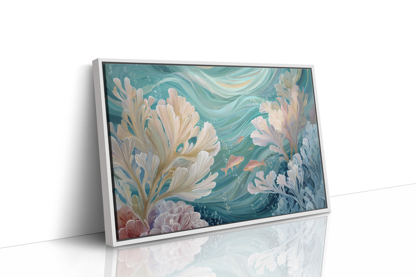 Coral Symphony In Turquoise Depths