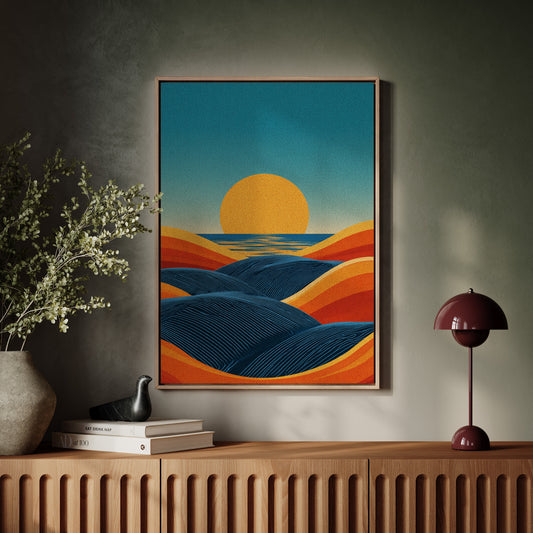 Sunset Over Rolling Dunes