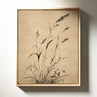 Wild Grasses Bow To Autumn Wind
