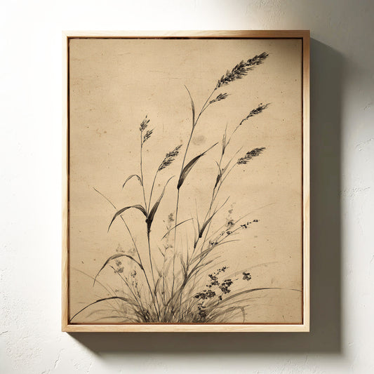 Wild Grasses Bow To Autumn Wind