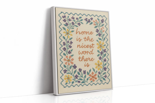 Cross-Stitched Warmth On Weathered Wood