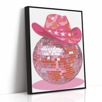 Disco Cowgirl Sparkles Pink Tonight