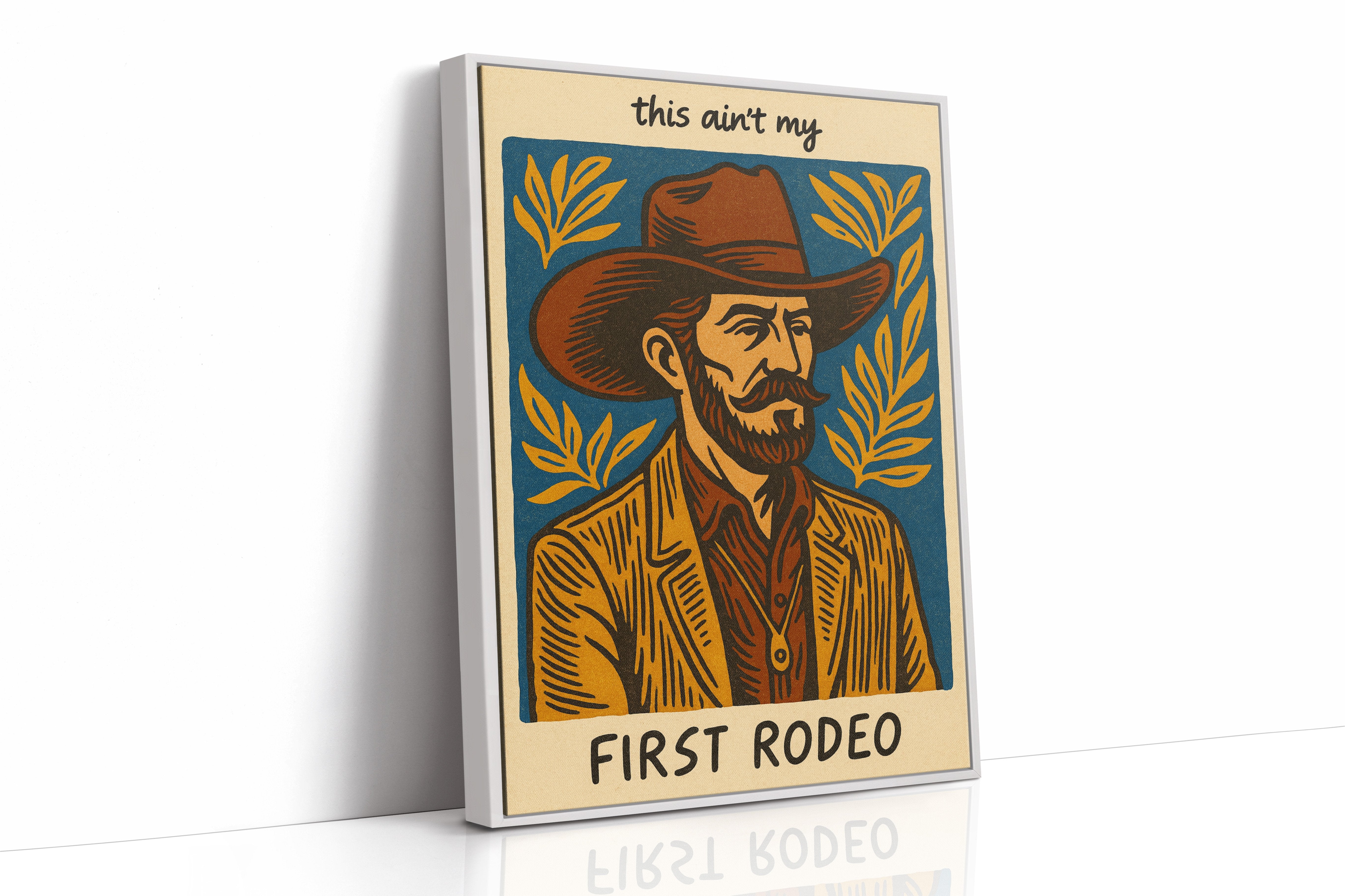 Cowboy Blues On Rustic Boards