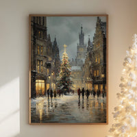 Snow Falls On Cathedral Square