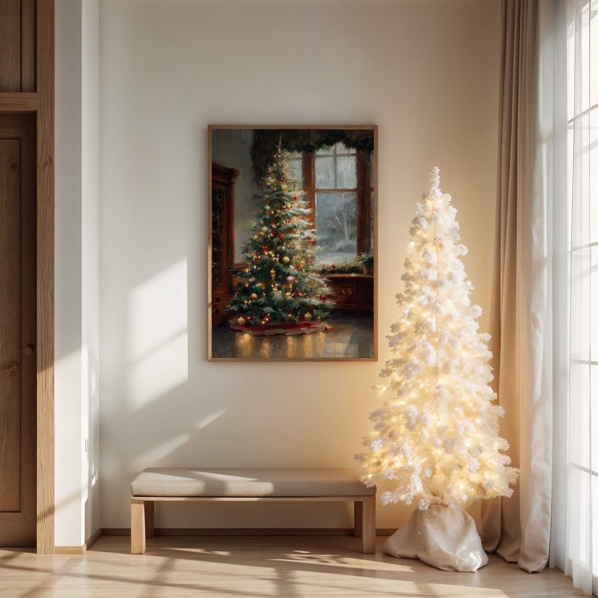 December Stories Through Window Light