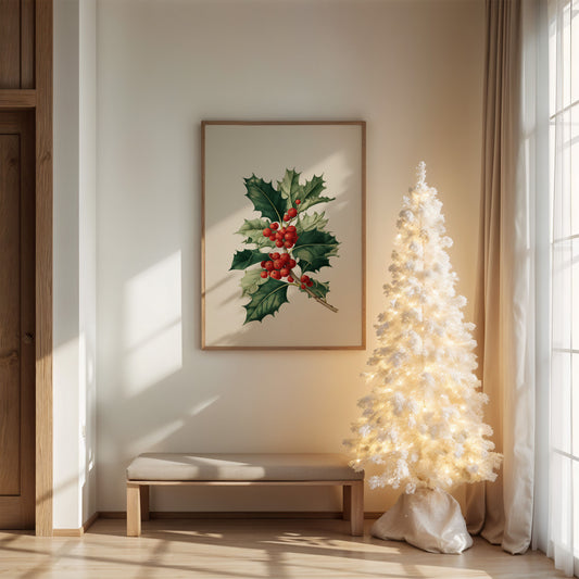 Holly Berries Paint December's Story