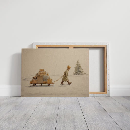 Solitary Gift Bearer's Winter Trek