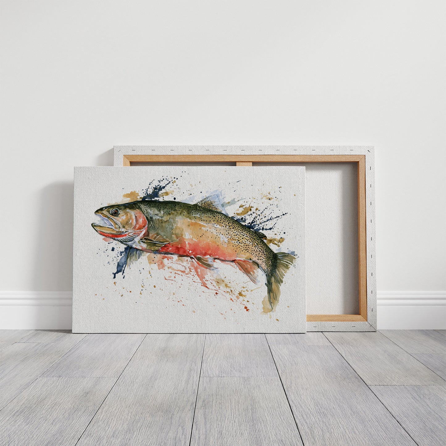 Trout, Watercolor Splash