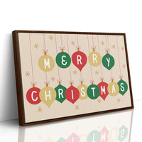 Ornaments Spell Holiday Cheer