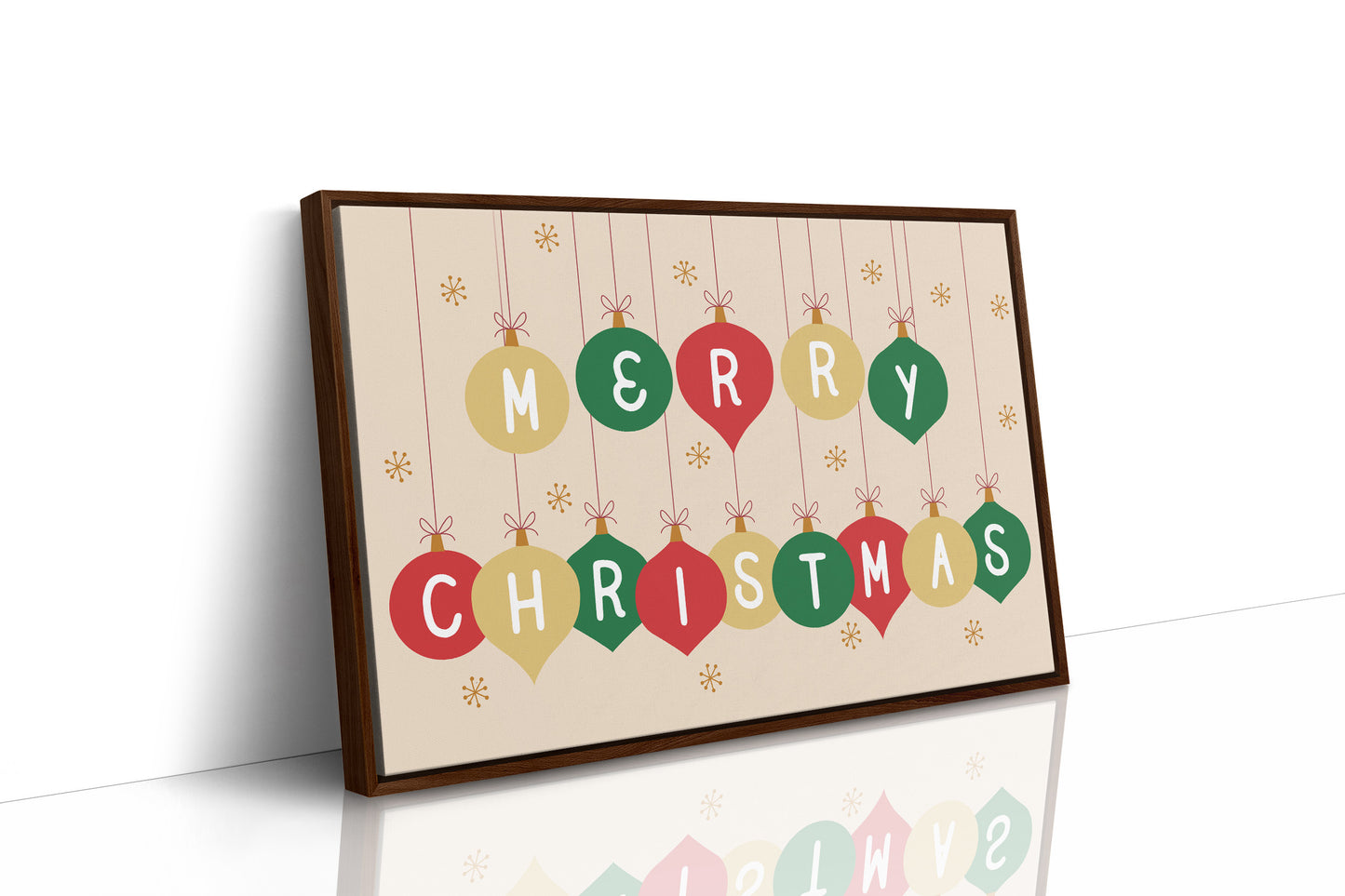 Ornaments Spell Holiday Cheer