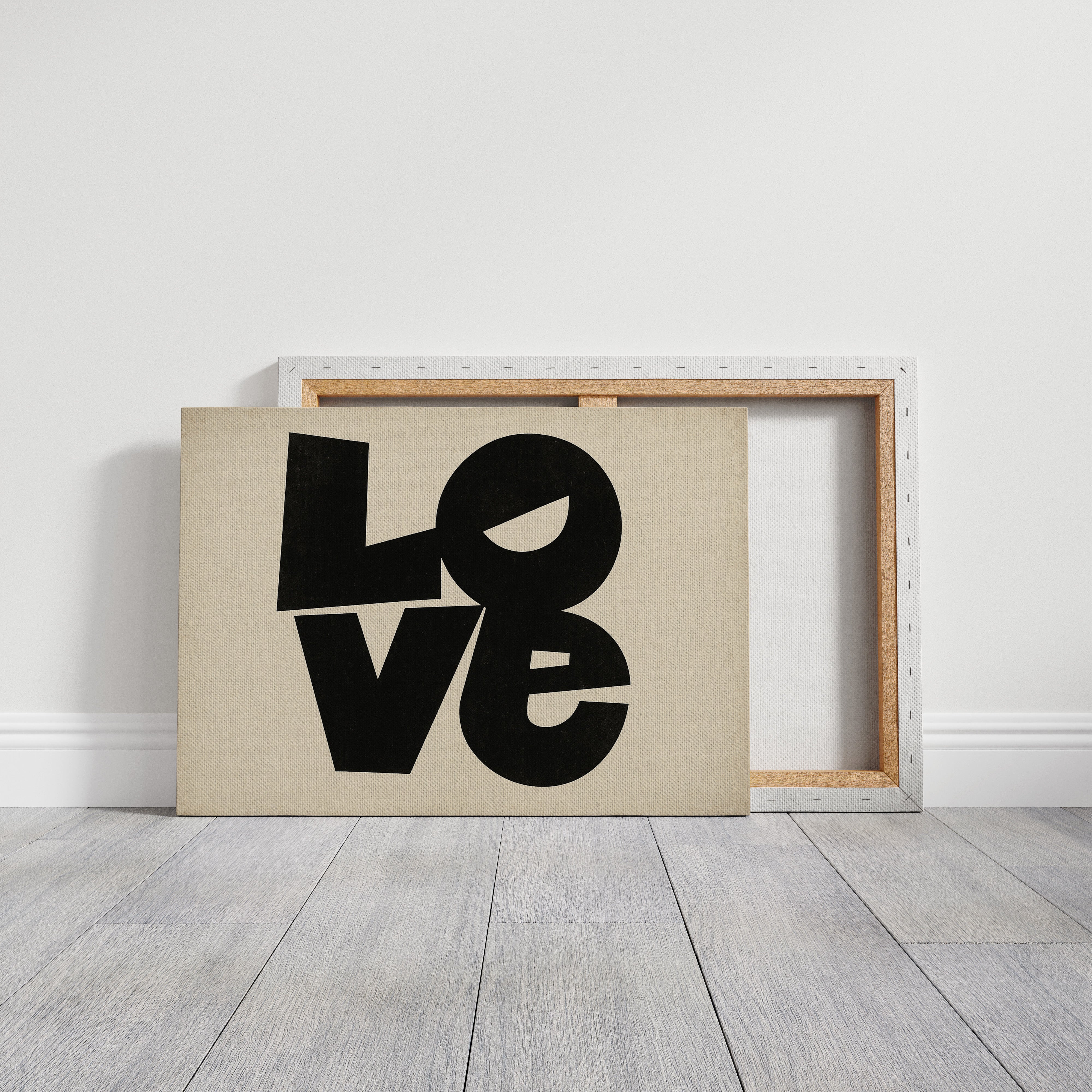 LOVE Modern Block Typography Print
