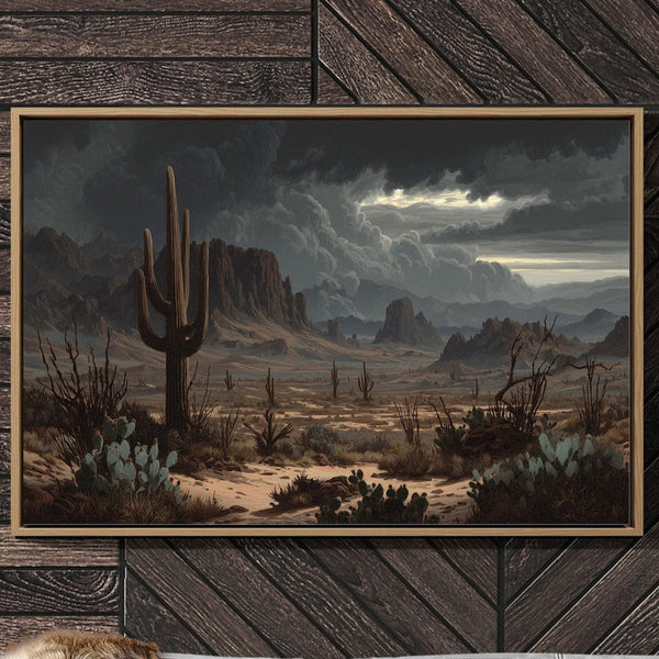 Moonlight Dances With Desert Giants