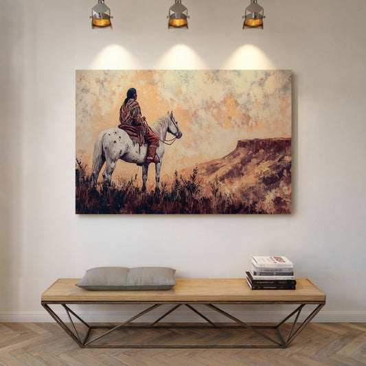 Twilight Scout Above Painted Mesa