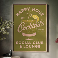 Happy Hour Cocktails Lounge Print