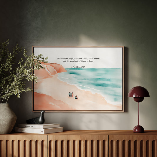 Faith Hope and Love on the Shore