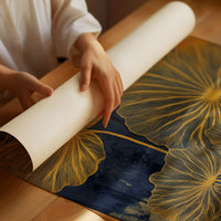 Golden Petals Paint Midnight Gardens