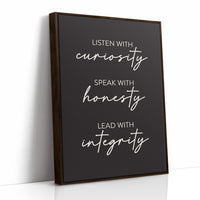 Listen Speak Lead With Integrity