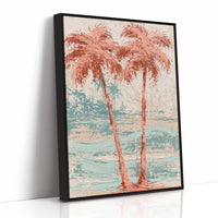 Two Palms Lean In, Coral Heart