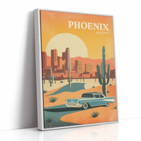 Sunset Cruising Through Desert Horizons