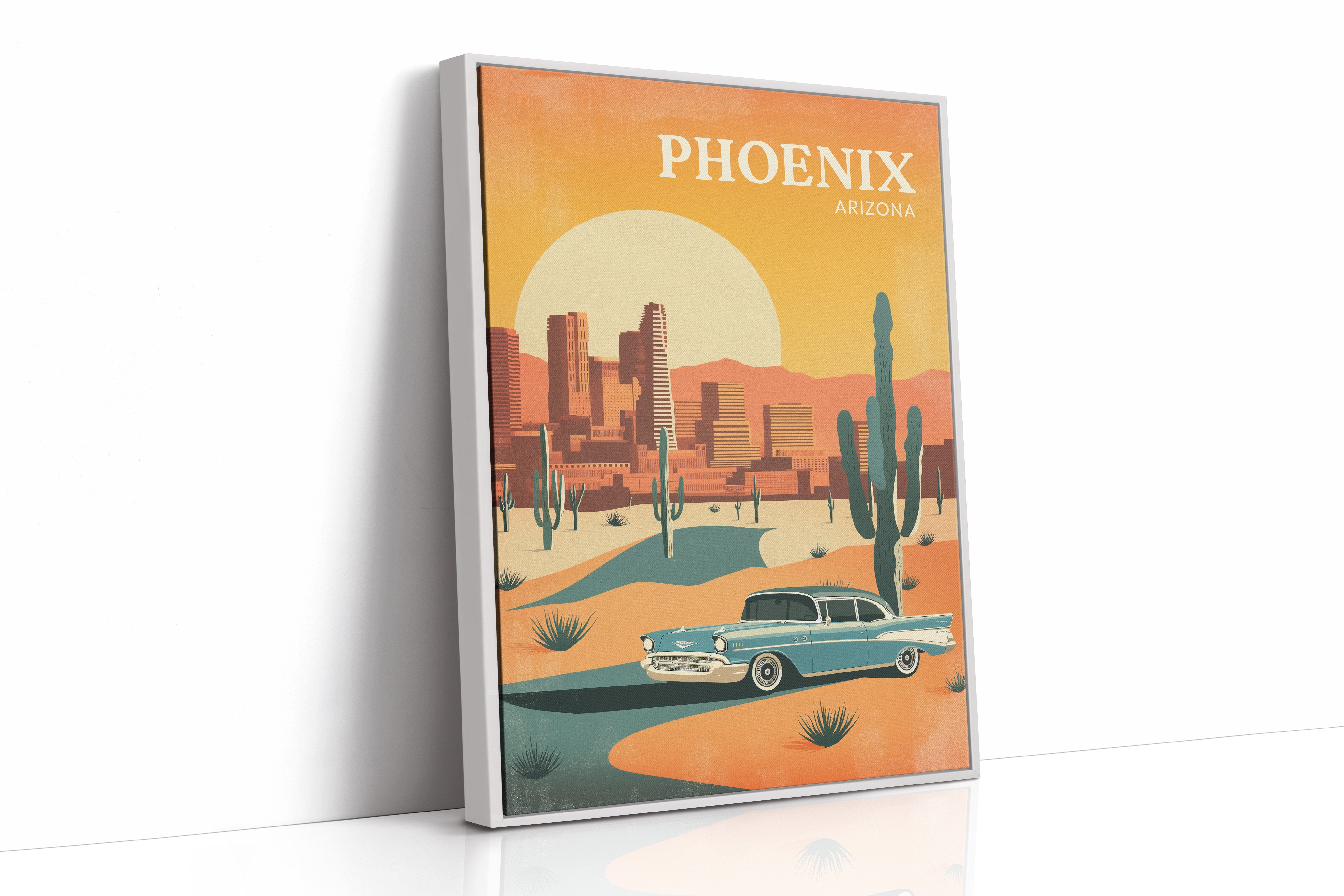 Sunset Cruising Through Desert Horizons