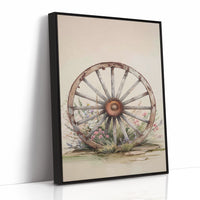 Wagon Wheel Meets Desert Wildflowers