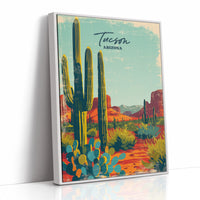 Saguaro Skies Over Painted Trails