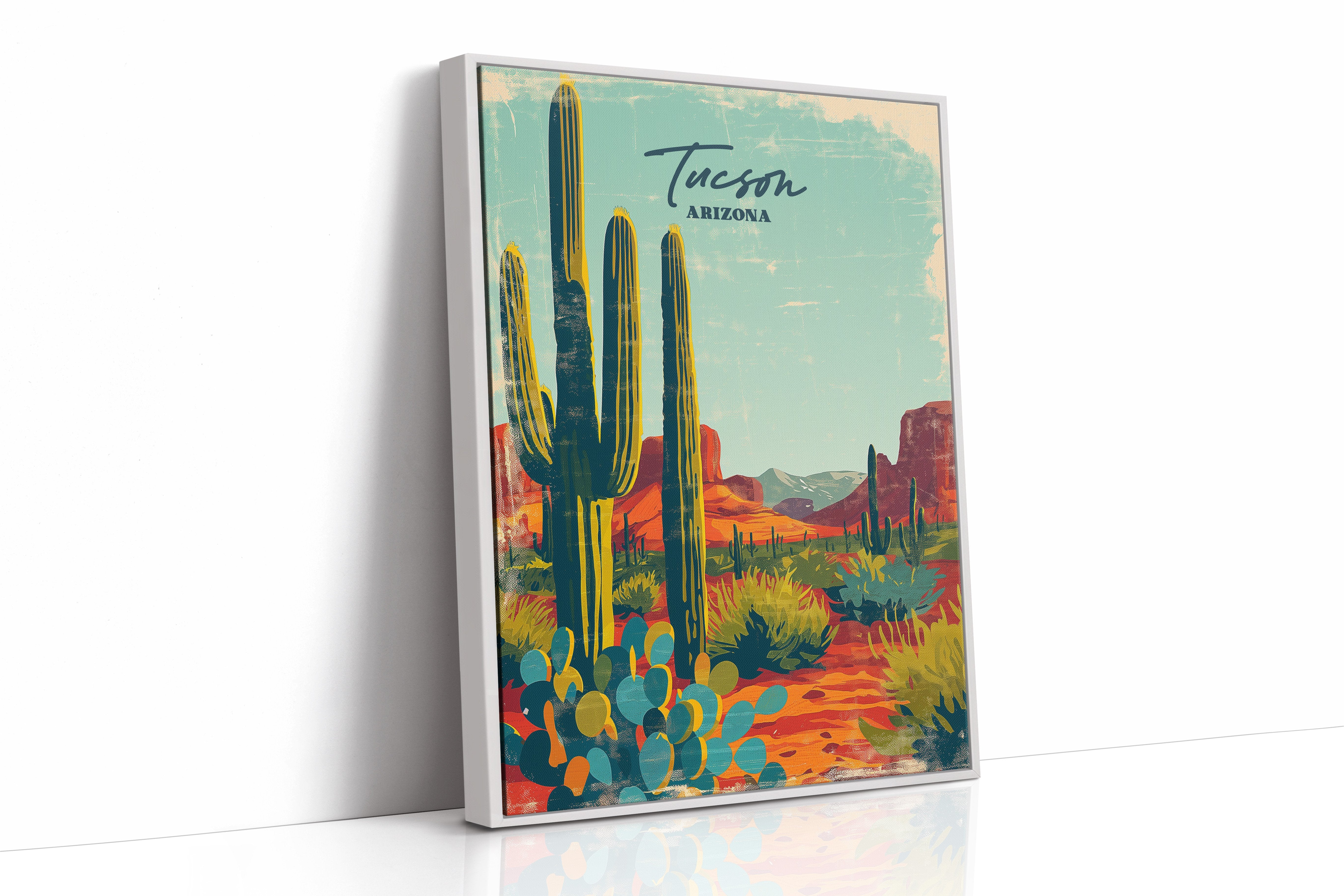 Saguaro Skies Over Painted Trails