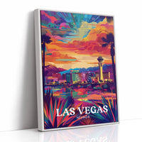 Desert Sunset Over Neon Dreams